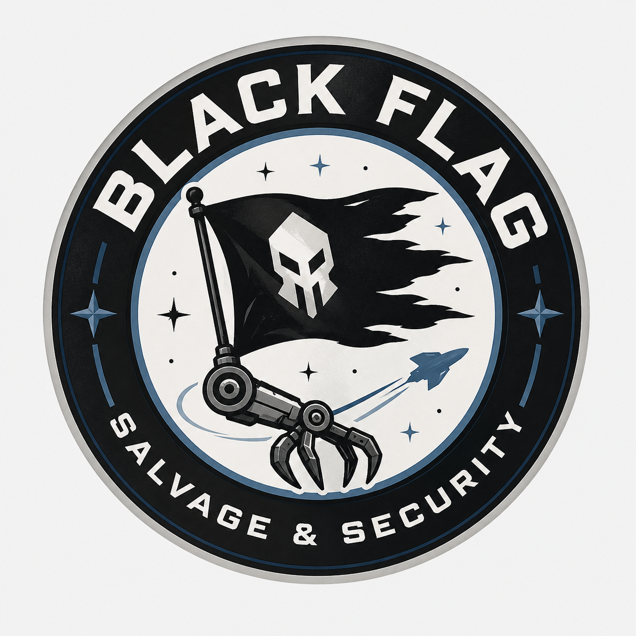 Black Flag Salvage and Security crew patch